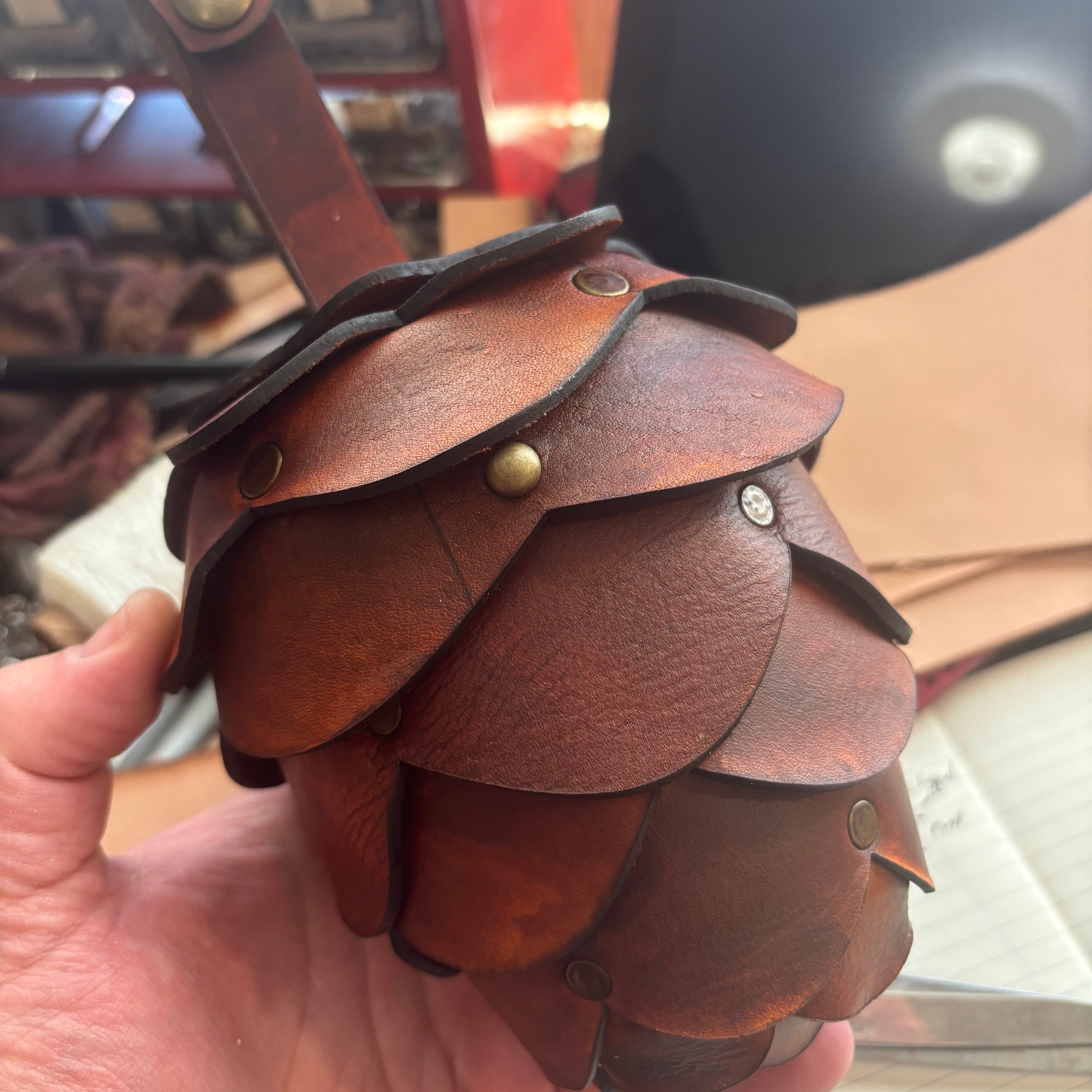 Handmade Leather Pinecone Bag | Customizable