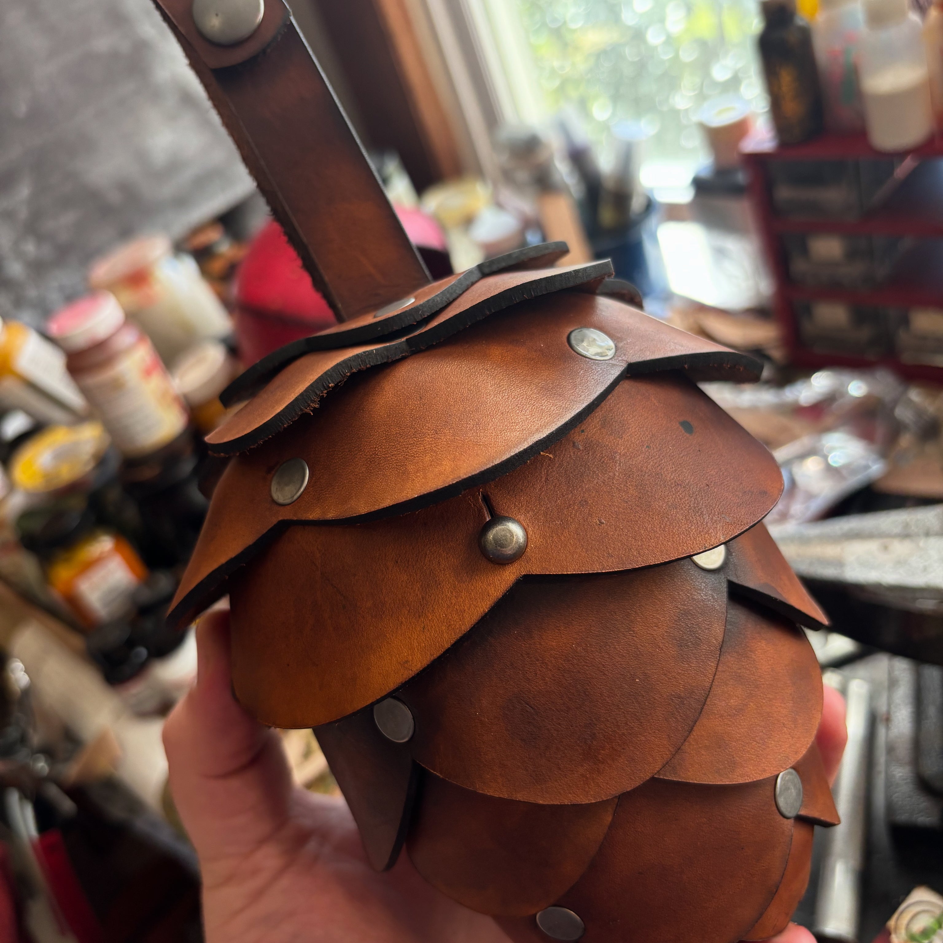 Handmade Leather Pinecone Bag | Customizable