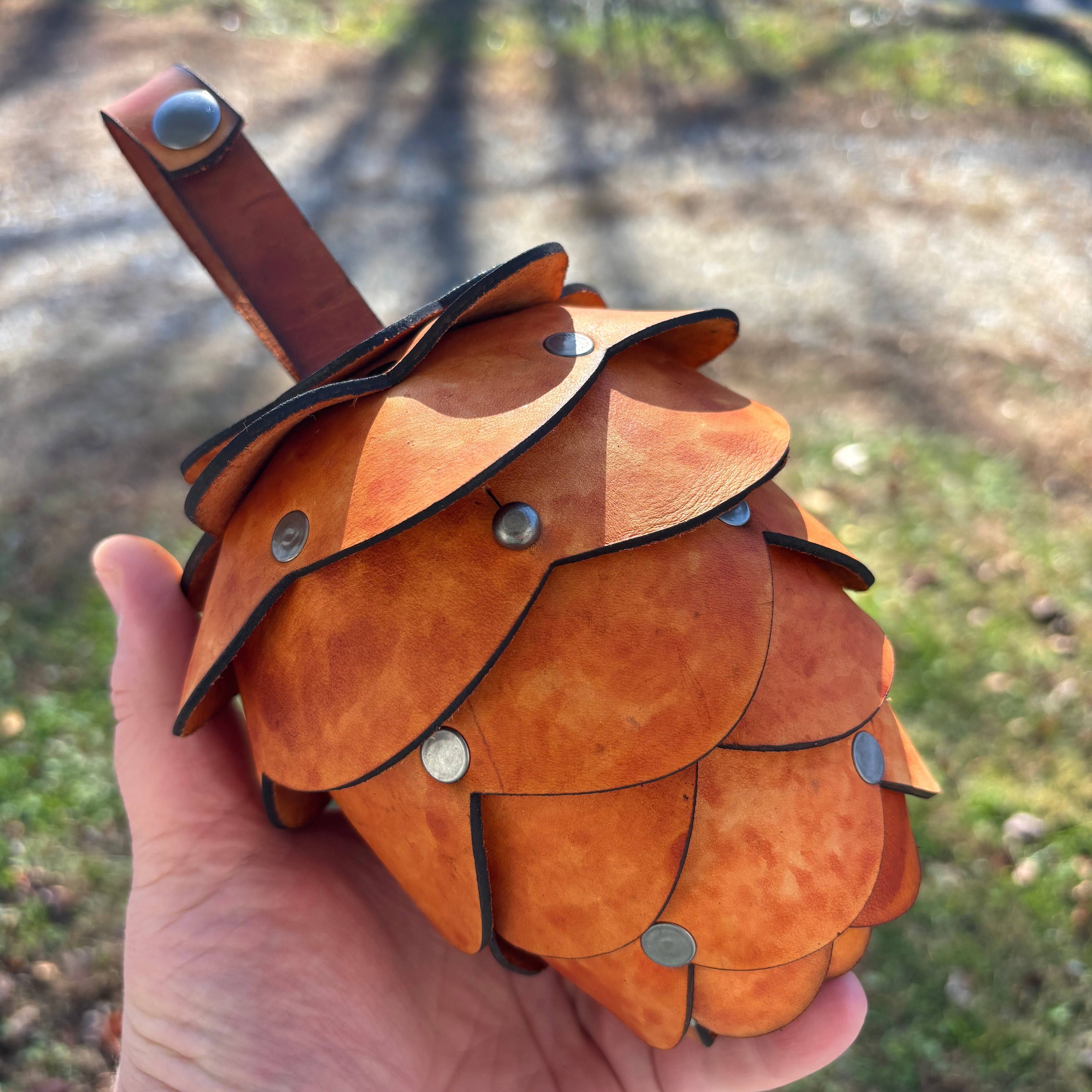 Handmade Leather Pinecone Bag | Customizable