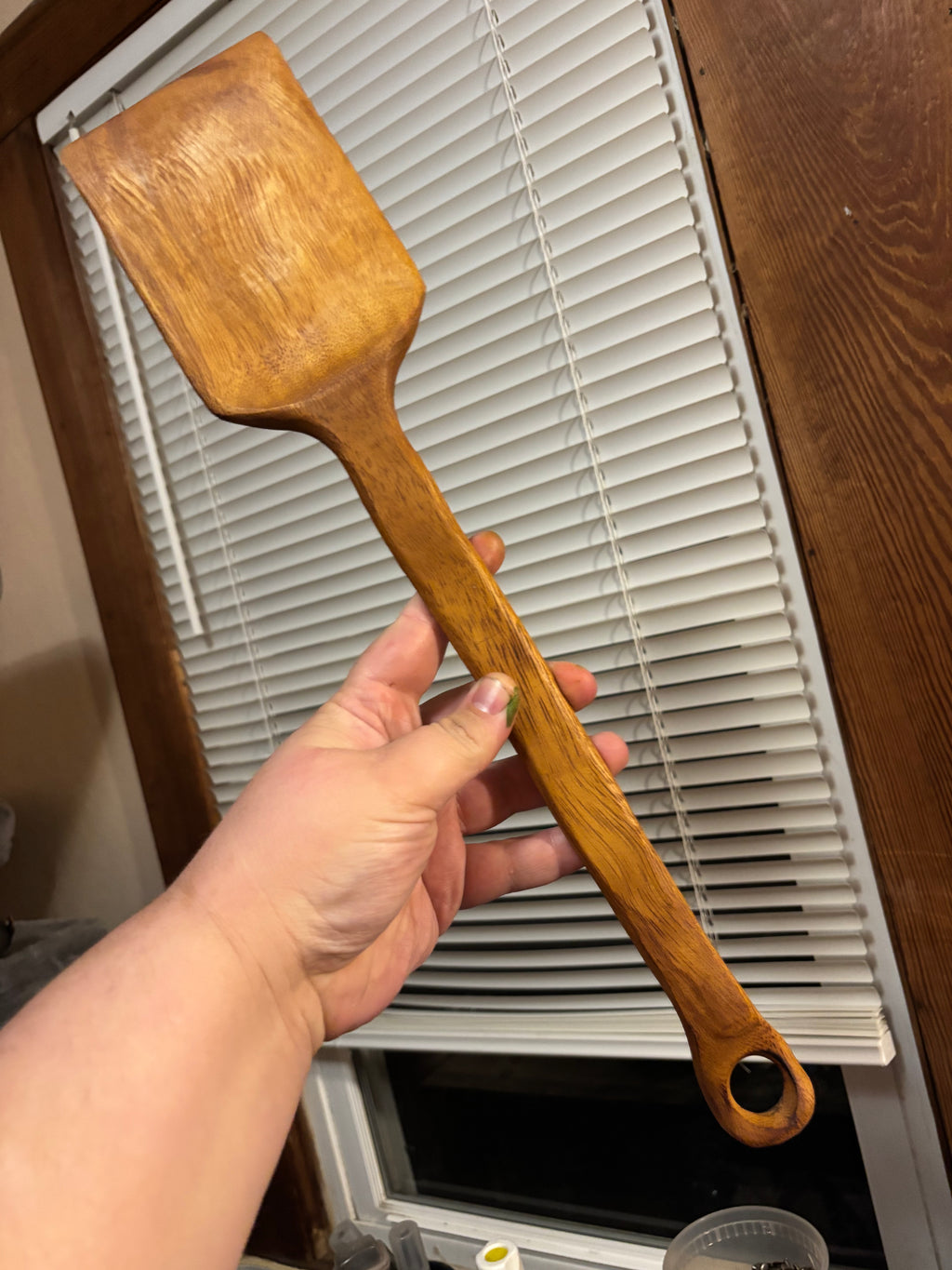 Spatula with loop - Teak
