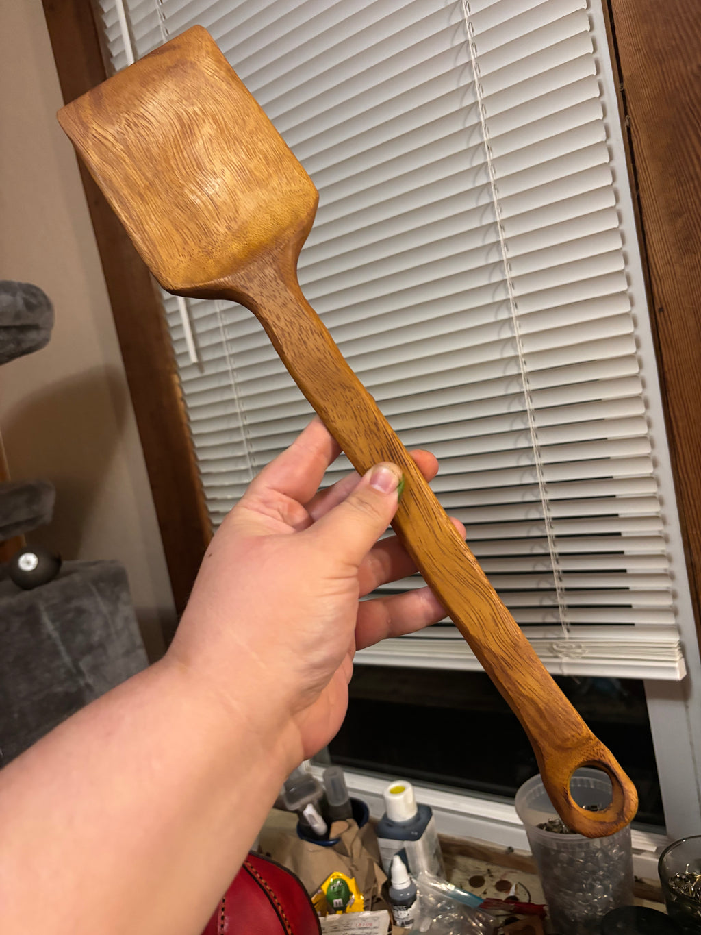 Spatula with loop - Teak