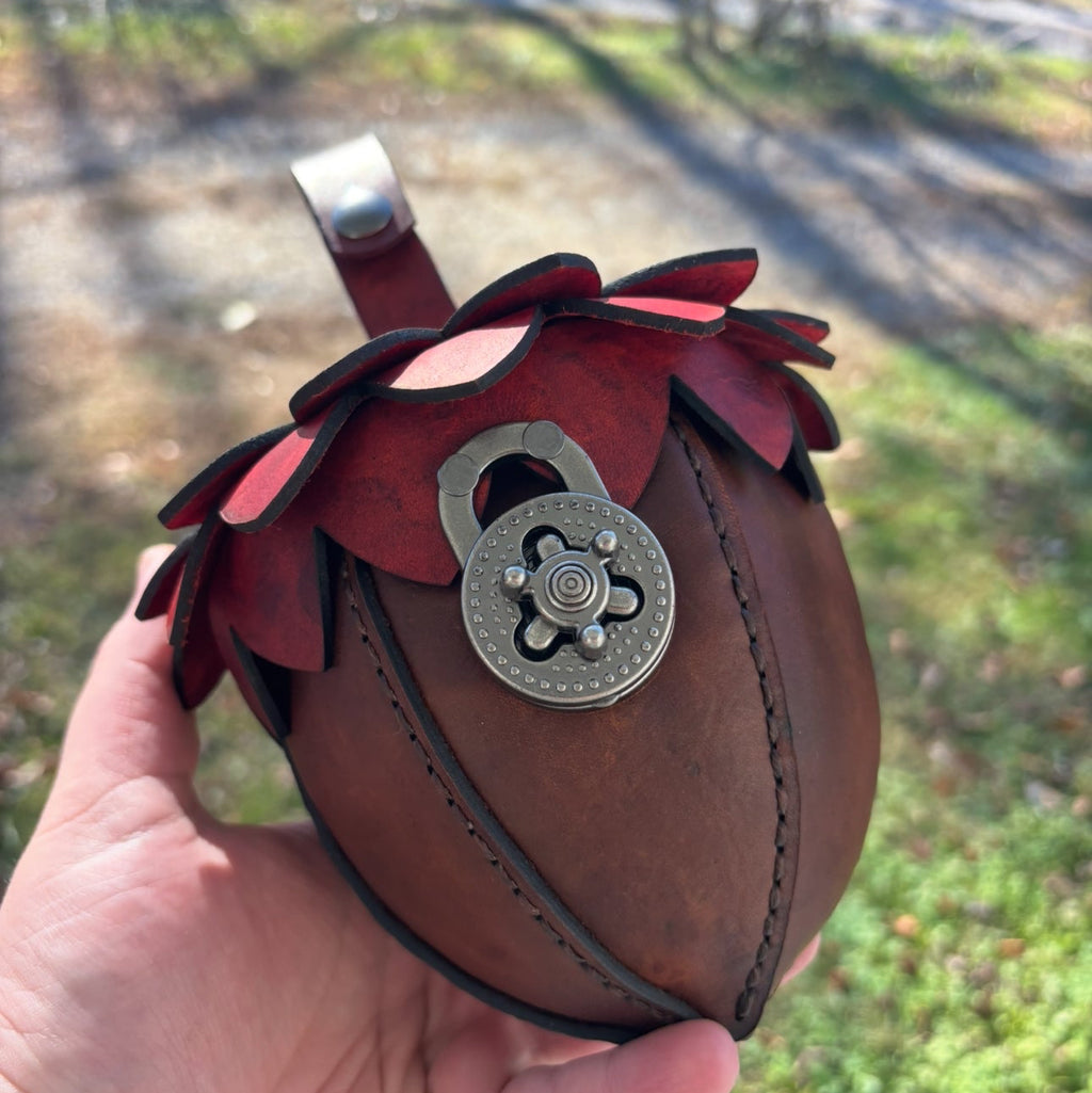 Custom Handmade Leather Acorn Bag | Customizable