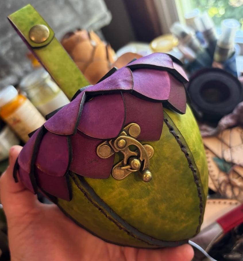 Custom Handmade Leather Acorn Bag | Customizable