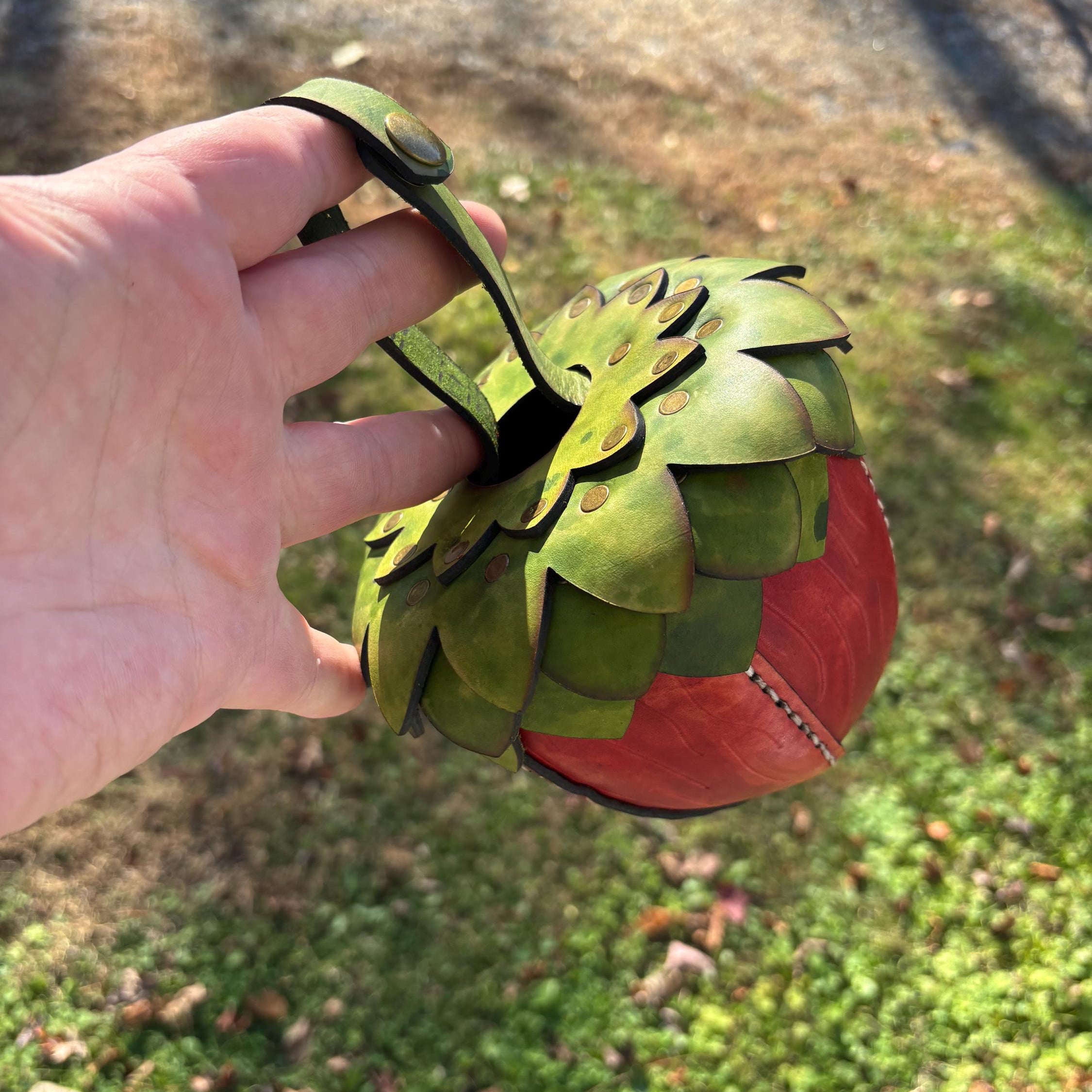 Custom Handmade Leather Acorn Bag | Customizable