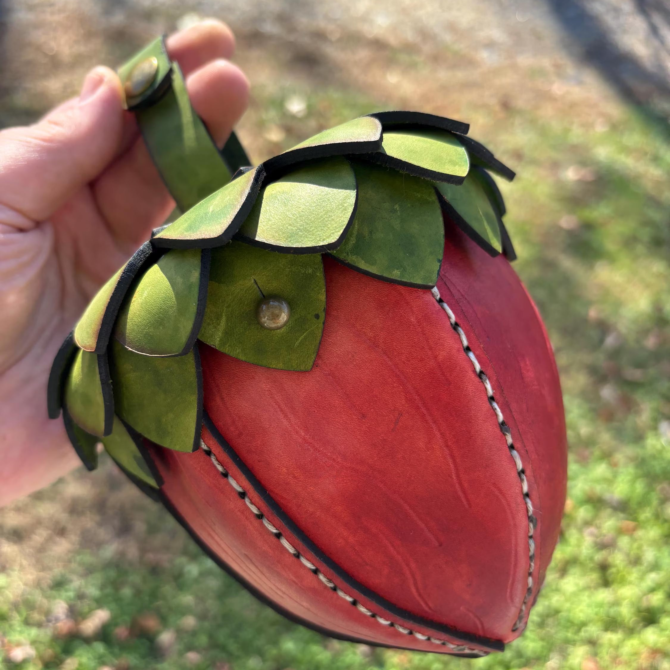Custom Handmade Leather Acorn Bag | Customizable